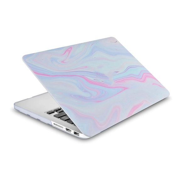 Pink Pale Purple Marble MacBook Pro 13 inch Case A1706/A1708/A1989 - Picture 1 of 6